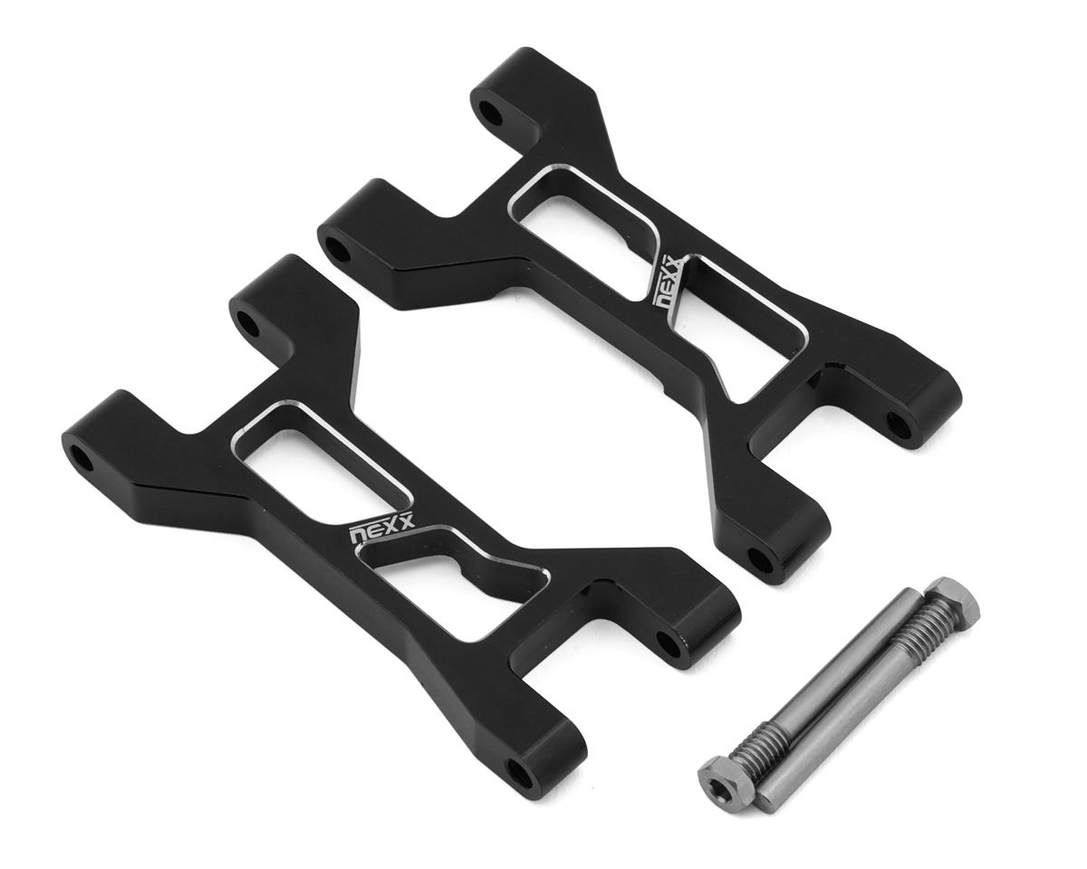 NEXX Racing Aluminum Rear Upper Suspension Arms for Traxxas® Mini Maxx® (Black) (2)