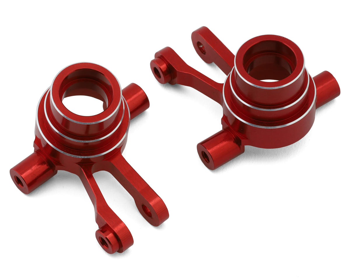 NEXX Racing Aluminum Steering Knuckles for Traxxas® Mini Maxx® (Red) (2)