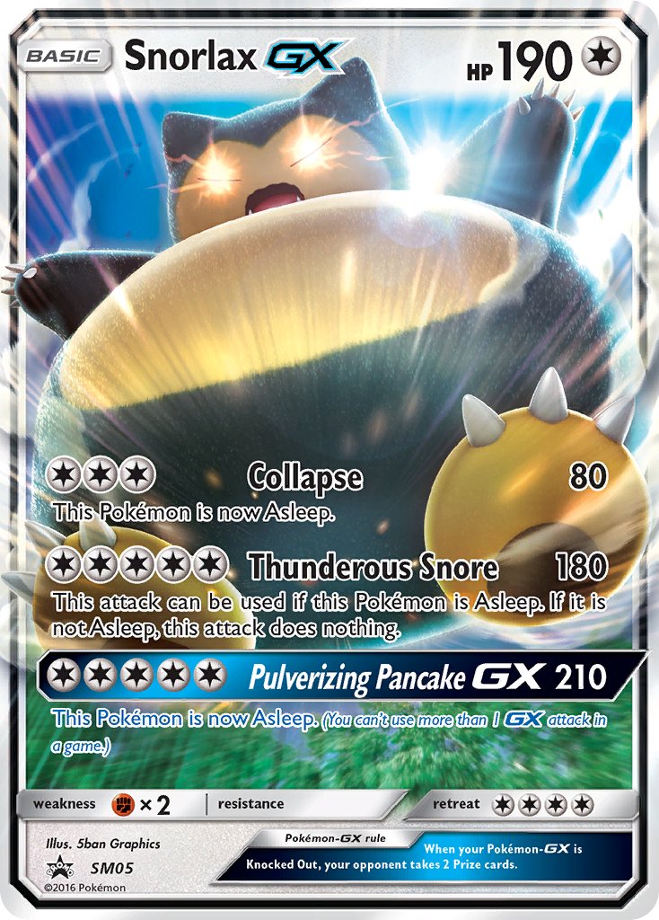 Snorlax GX - SM05 (SM:PR) Promo - Near Mint Holofoil
