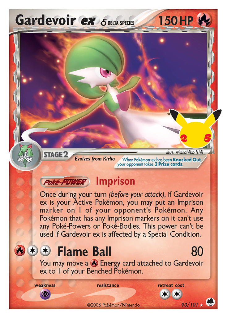 Gardevoir ex (Delta Species) - 93/101 (CLB:CC) Classic Collection - Ne