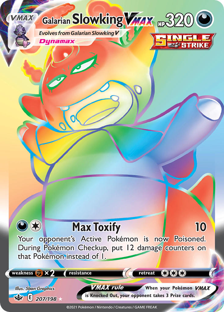 Galarian Slowking VMAX - 207/198 (SWSH06) Secret Rare - Near Mint Holo
