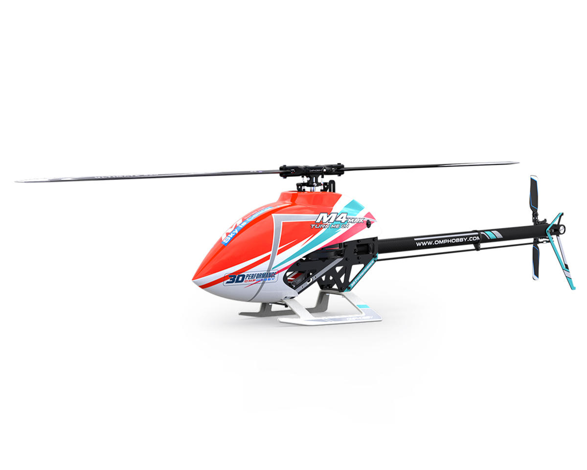 OMPHobby M4 Max 380 Electric Helicopter Kit (Orange) w/Blades & Motor