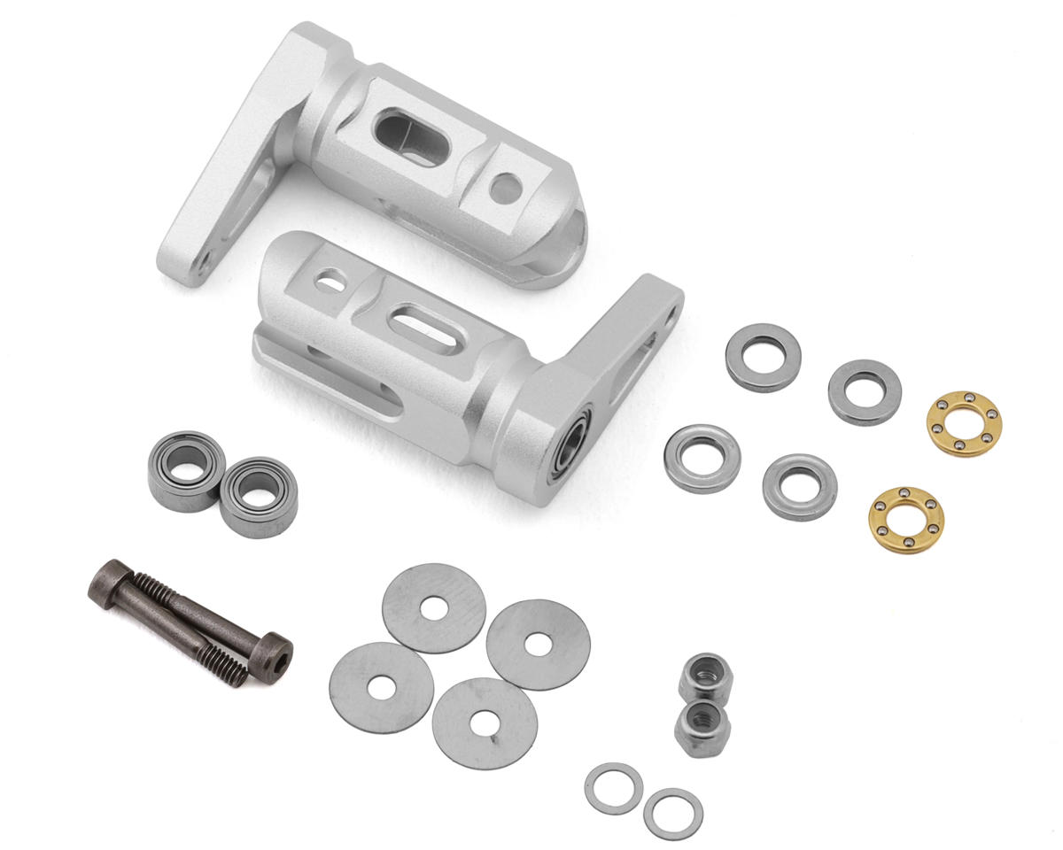 OMPHobby M4 380 Tail Blade Grip Set (Silver)