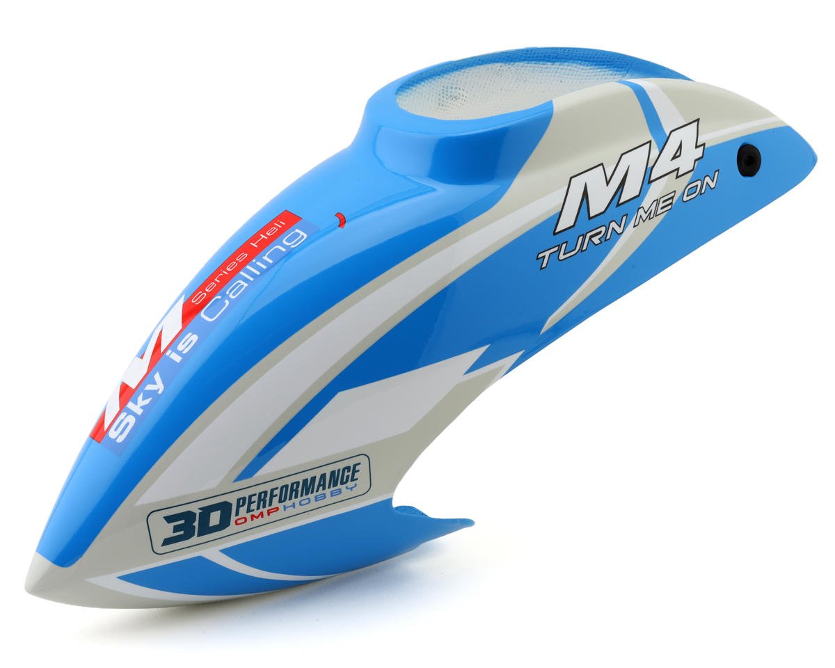 OMPHobby M4 380 Fiberglass Canopy w/Grommets (Blue)
