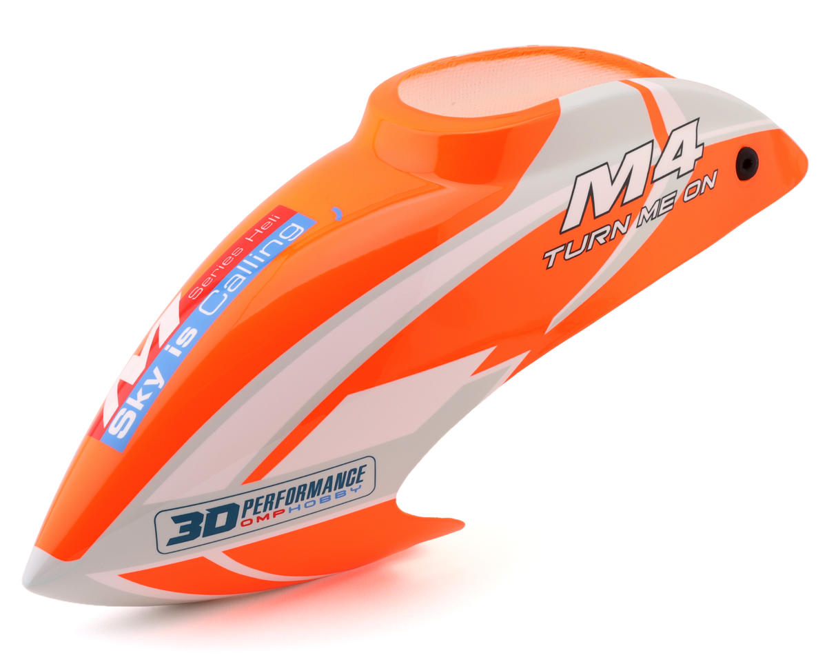 OMPHobby M4 380 Fiberglass Canopy w/Grommets (Orange)