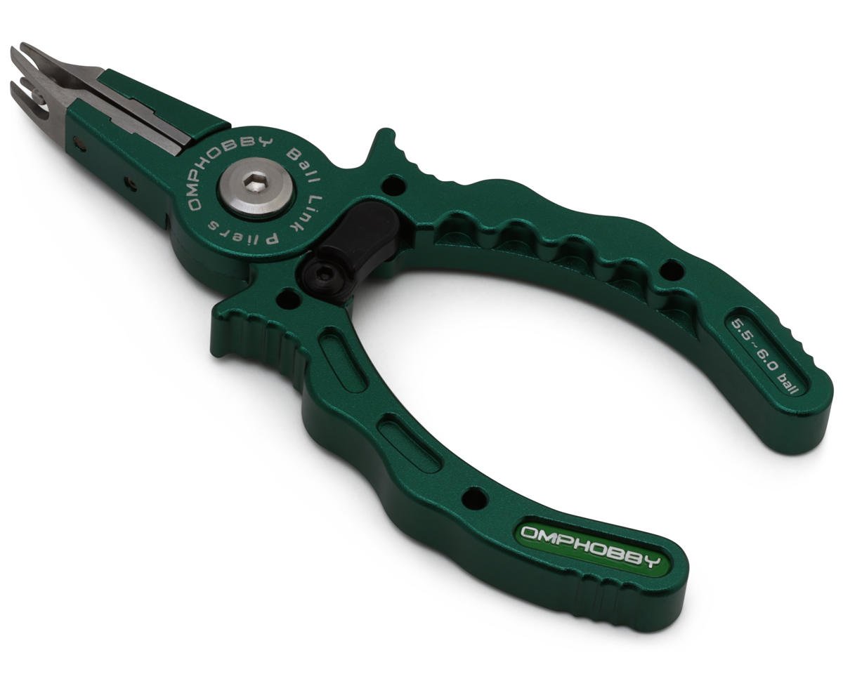 OMPHobby 5.5 & 6mm Aluminum Ball Link Pliers (Green)