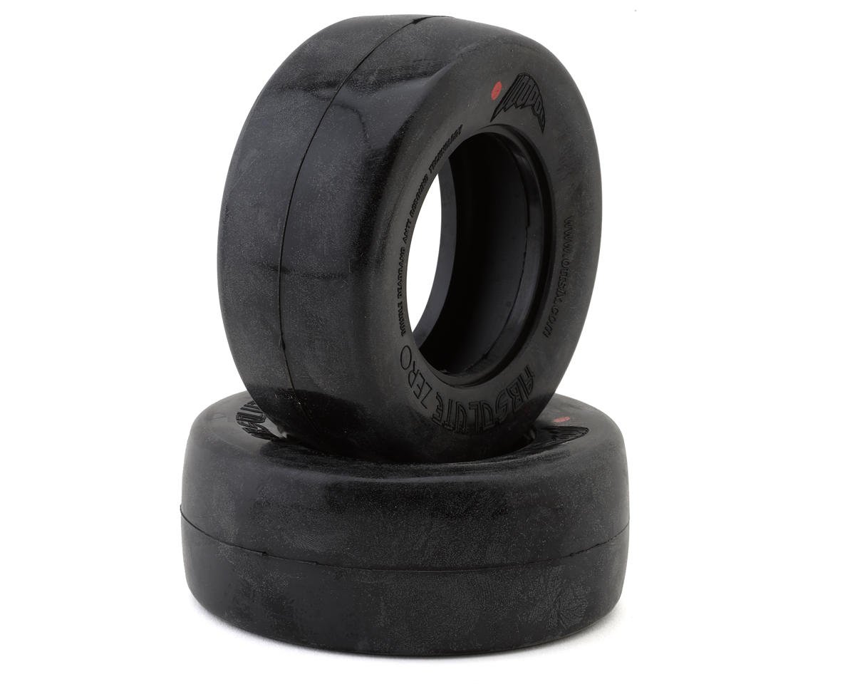 Team Ottsix Racing Voodoo Absolute Zero Belted Rear Racing Slick Tires (2) (Red)