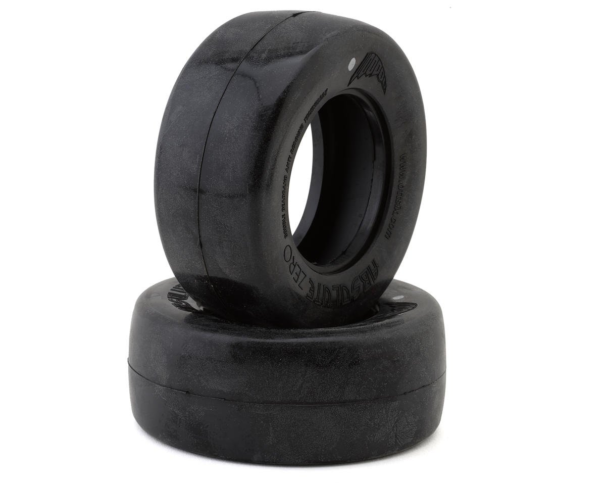 Team Ottsix Racing Voodoo Absolute Zero Belted Rear Racing Slick Tires (2) (Silver)