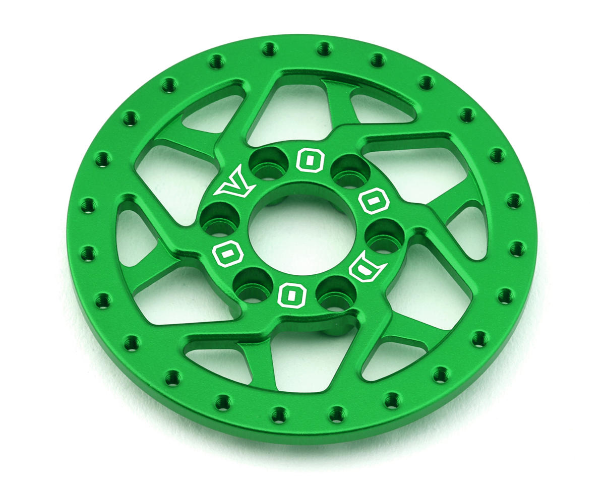 Team Ottsix Racing Deep Pocket 1.9 Aluminum Faceplate (Green) (1) (3D Dillinger)