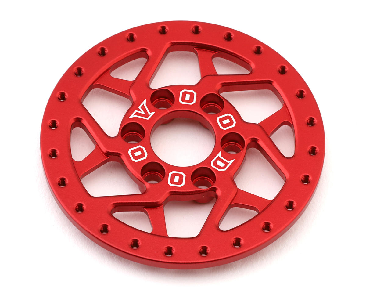 Team Ottsix Racing Deep Pocket 1.9 Aluminum Faceplate (Red) (1) (3D Dillinger)