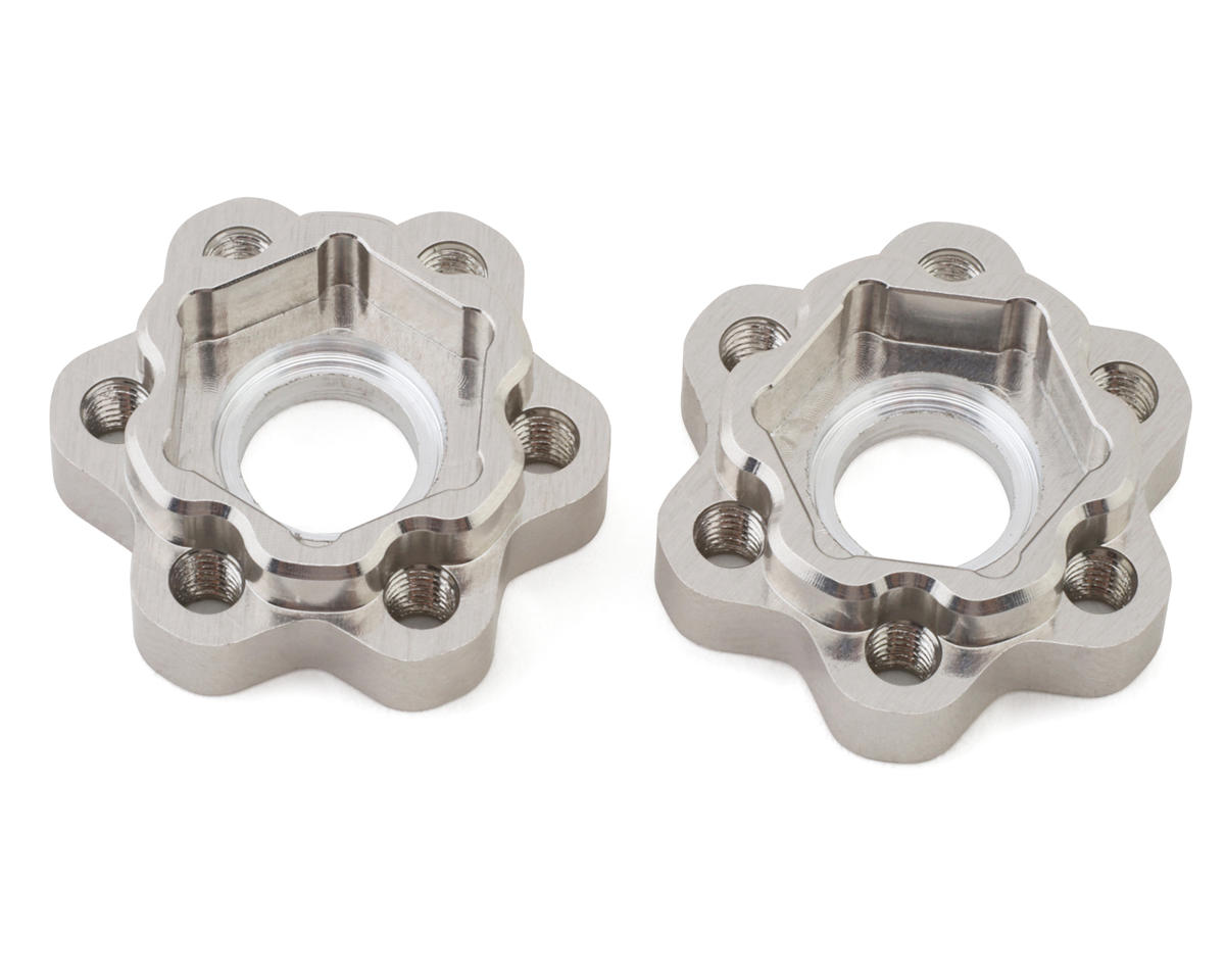 Team Ottsix Racing Deep Pocket Aluminum Wheel Extension Hubs (+0mm - Green) (2)