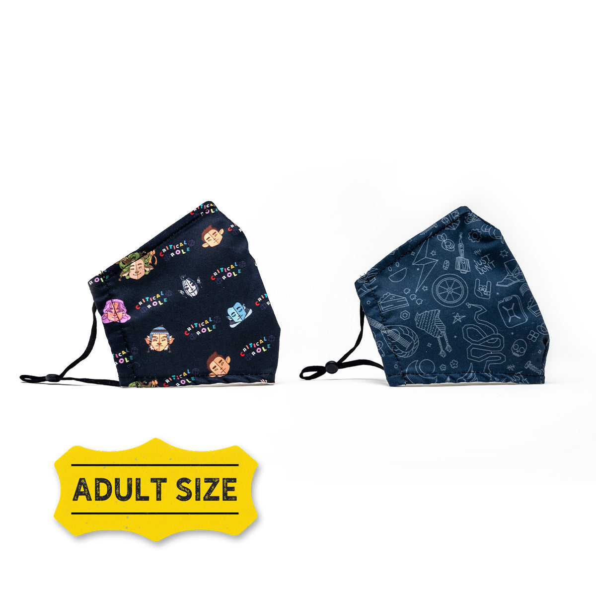 Critical Role: Adult Face Masks Set #3 Two-Pack (02.00.22)