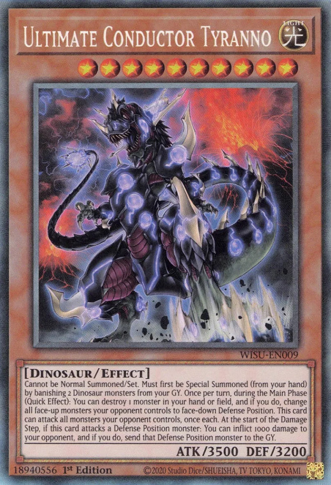 Ultimate Conductor Tyranno (CR) (WISU-EN009) Collector's Rare - Near M