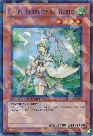 Caam, Serenity of Gusto (DT05-EN074) Duel Terminal Shatterfoil Rare