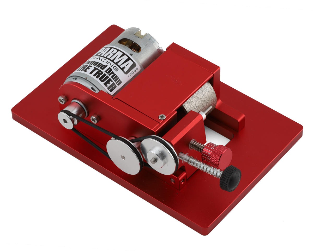 Parma PSE Precision Diamond Slot Car Tire Truer w/Power Supply (2mm, 3/32", & 1/8" Axles)