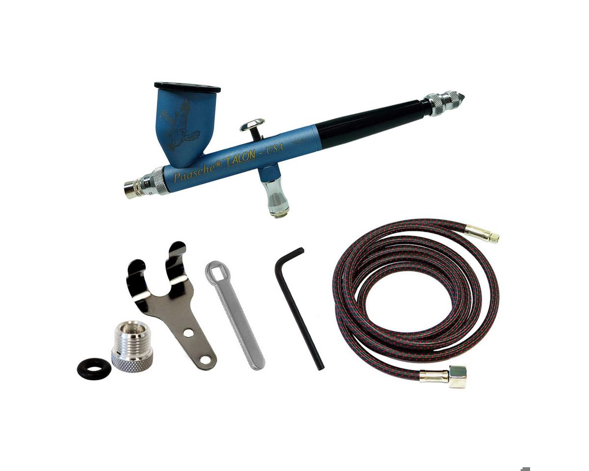 Paasche Talon Set (.38mm) & 1/8"BSP Adapter (Cerakote Coated Polar Blue-Black)