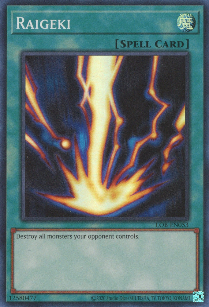 Raigeki (LOB-EN053 (c) 2020 25th Anniversary) Super Rare - Near Mint U