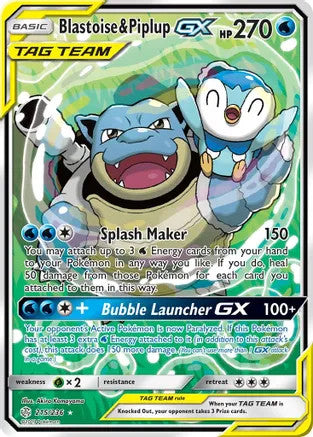 Blastoise & Piplup GX (215/236)