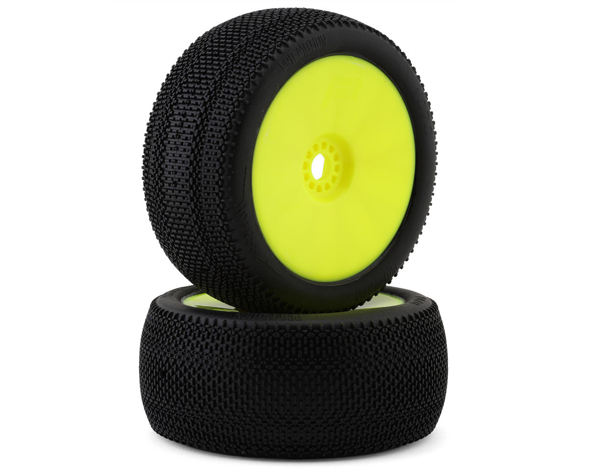 Pro-Motion Phantom Pre-Mounted 1/8 Truggy Tires (Yellow) (2) (Soft)