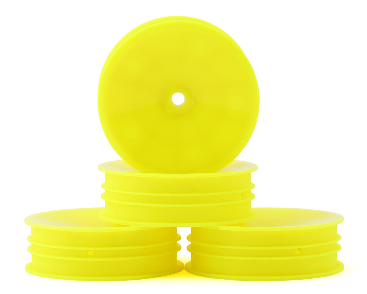 Pro-Motion 2.2" 2WD Front Slim Carpet Buggy Wheels (Yellow) (4) w/12mm Hex