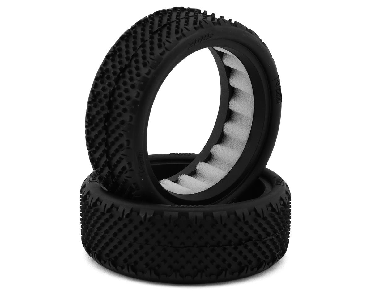 Pro-Motion Fury 2.2" Wide 2WD Front LP Carpet 1/10 Buggy Tires (C2 Blue Medium/Hard) w/Foam Inserts