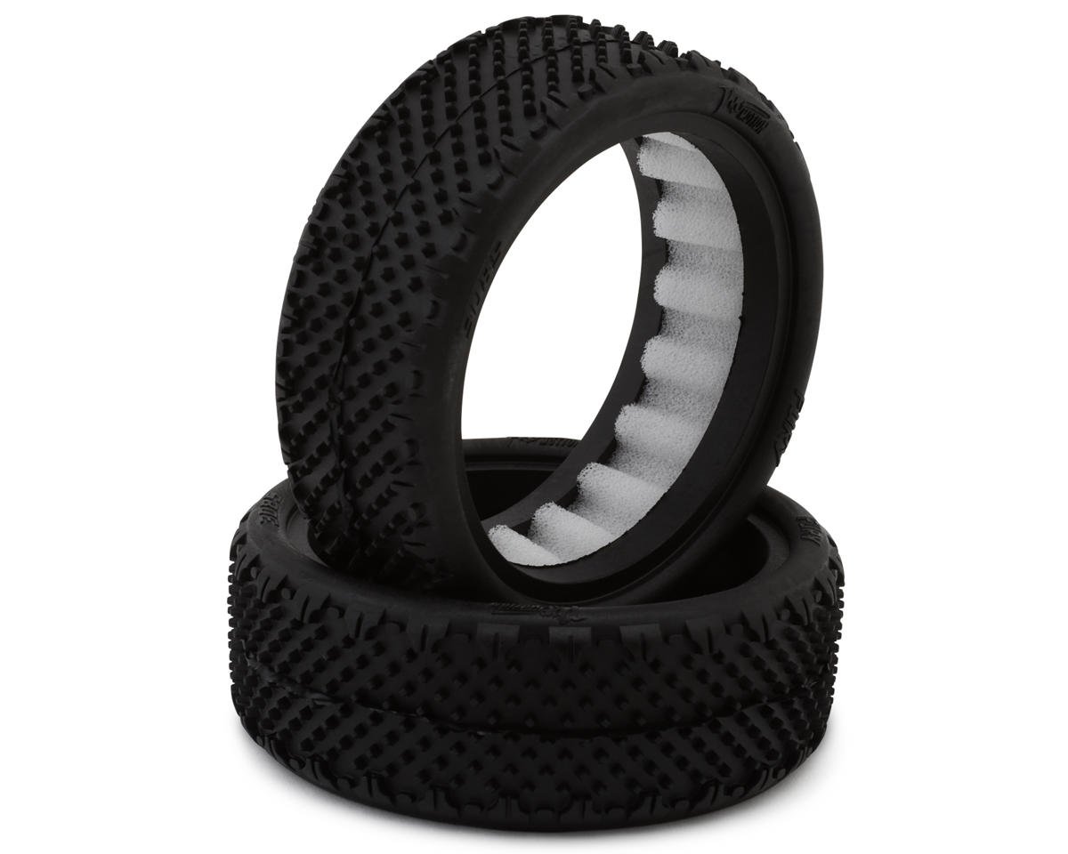 Pro-Motion Fury 2.2" Wide 2WD Front LP Carpet 1/10 Buggy Tires (C4 Red/Soft) w/Foam Inserts
