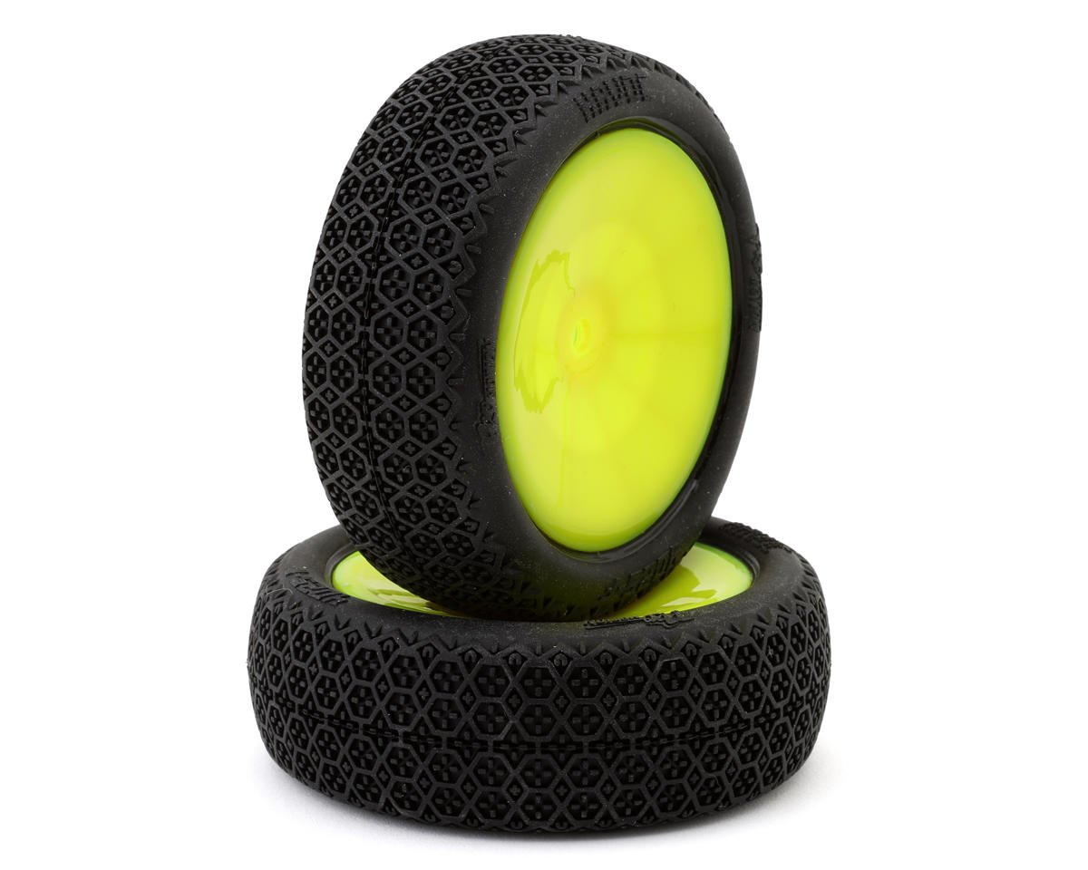 Pro-Motion Havoc 2.2" 1/10 2WD Pre-Mounted Front Buggy Tires (Yellow) (2) (T3)