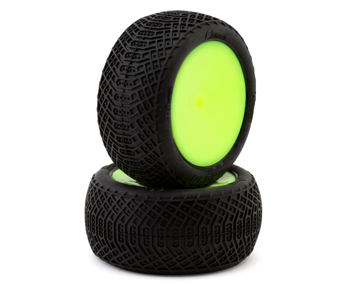 Pro-Motion Corsair 2.2" 1/10 Pre-Mounted Rear Buggy Tires (Yellow) (2) (T3)