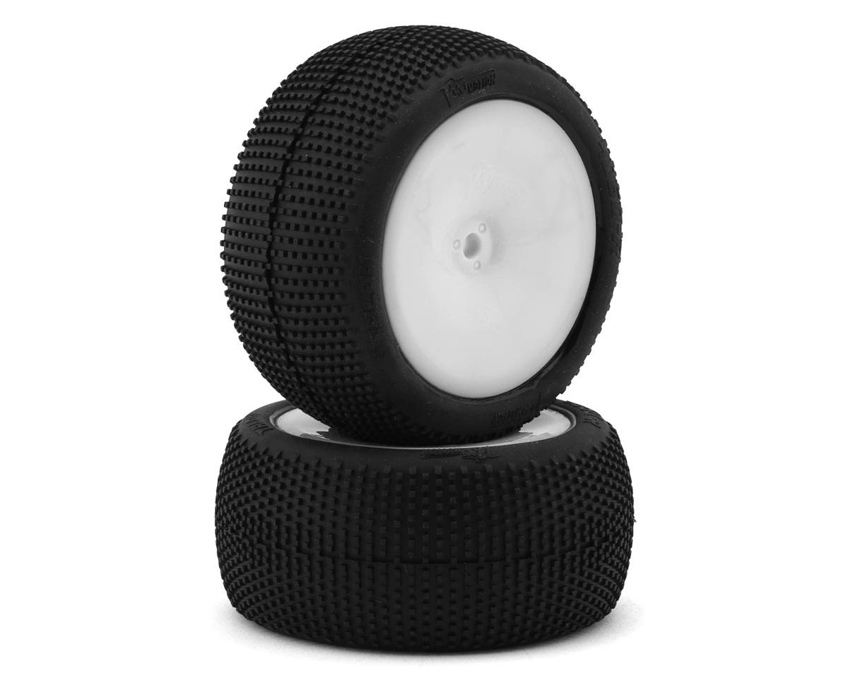 Pro-Motion Talon 2.2" 1/10 2WD Pre-Mounted Rear Buggy Tires (White) (T1)