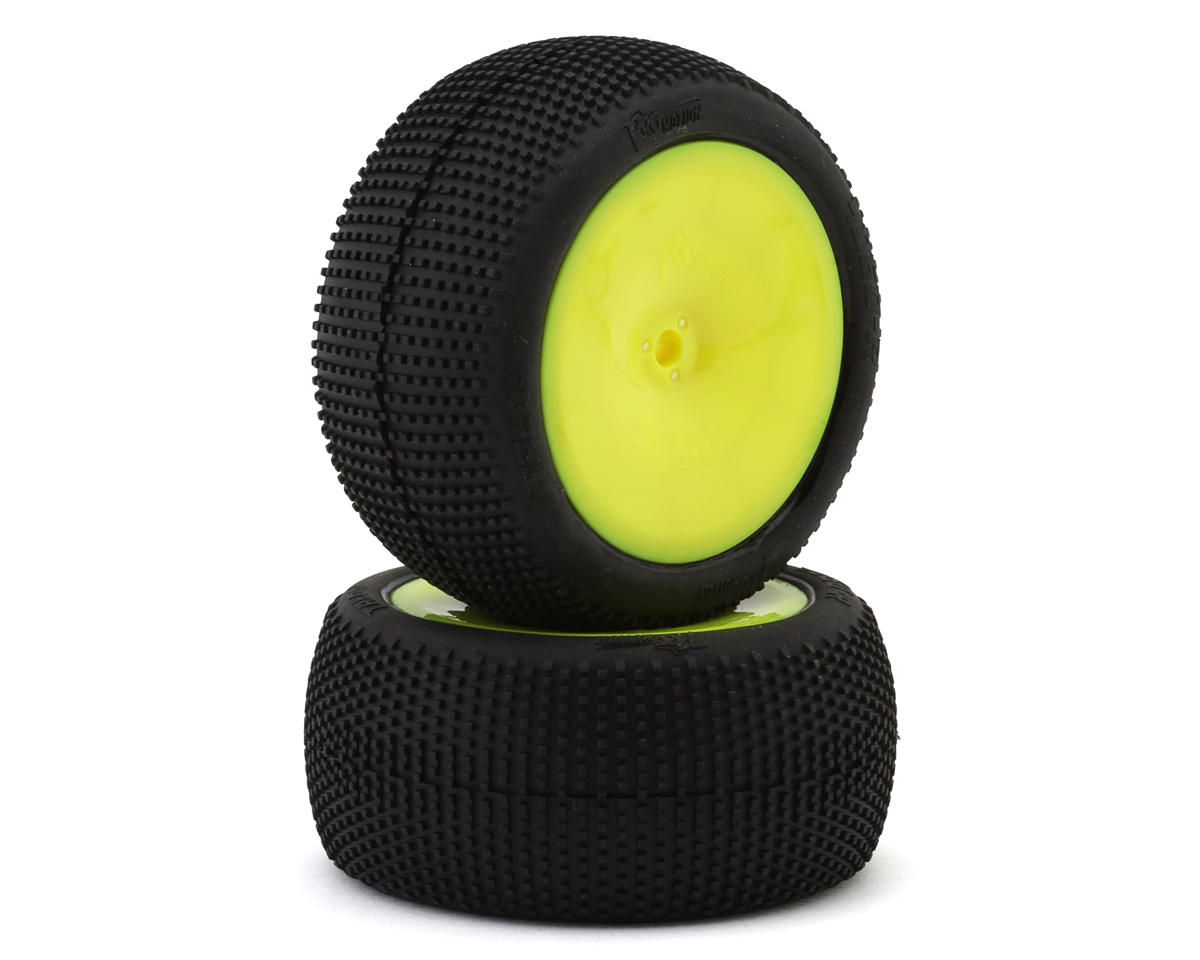 Pro-Motion Talon 2.2" 1/10 2WD Pre-Mounted Rear Buggy Tires (Yellow) (T2)