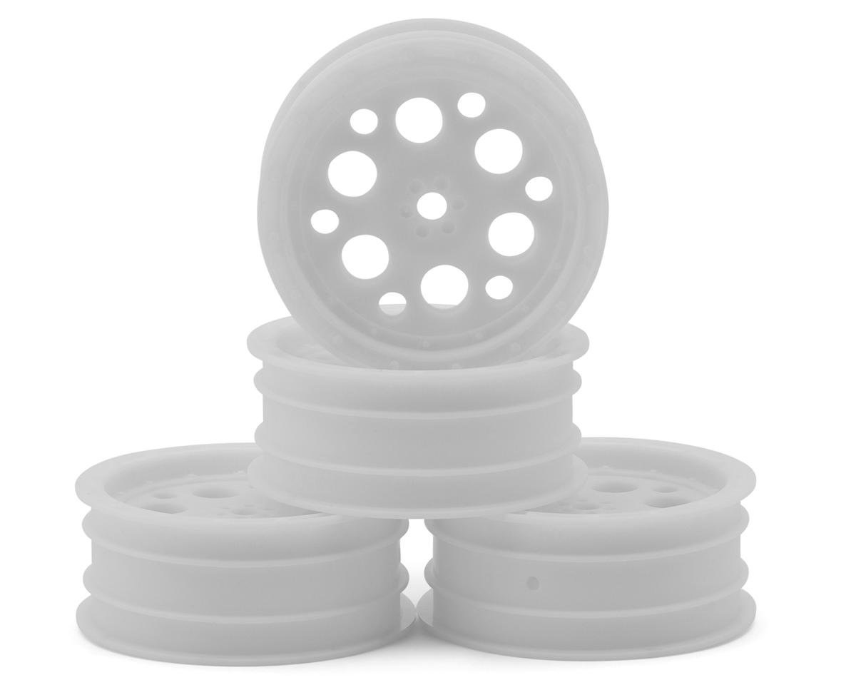 Pro-Motion 2.2" Magnum Front 1/10 Dirt Oval Wheels (White) (4) w/12mm Hex