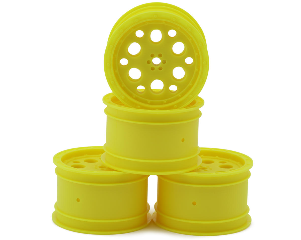 Pro-Motion 1/10 Magnum 2.2” Dirt Oval Wheel Rear (Yellow) (4) w/12mm Hex