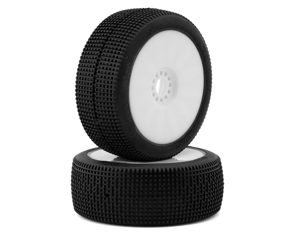 Pro-Motion Raptor 1/8 Buggy Pre-Mount Tires (White) (2) (Clay)