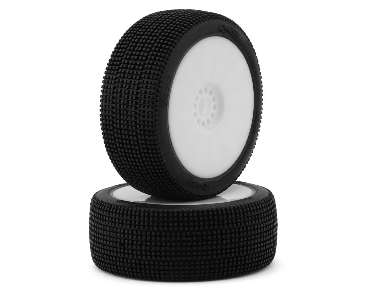Pro-Motion MIG 1/8 Buggy Pre-Mount Tires (White) (2) (Clay)
