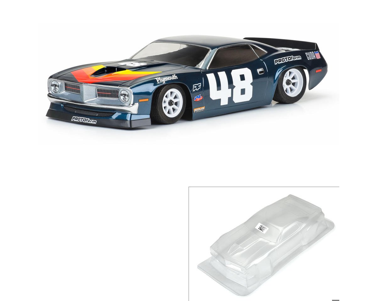 Protoform 1970 Plymouth Barracuda Vintage Racing "VTA Class" Body (Clear)