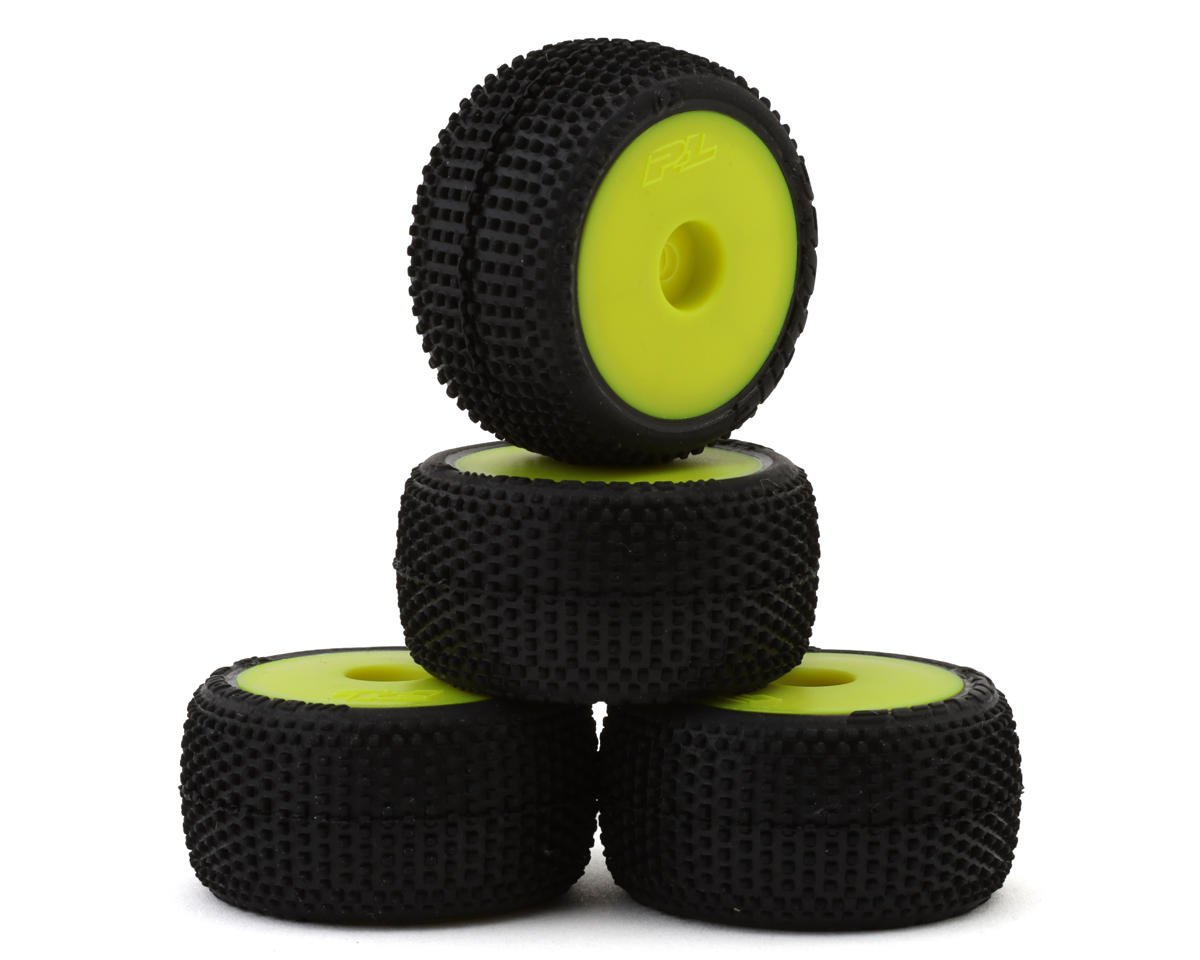 Pro-Line Losi® Micro-T™ Blockade Pre-Mounted Tires (Yellow) (4)