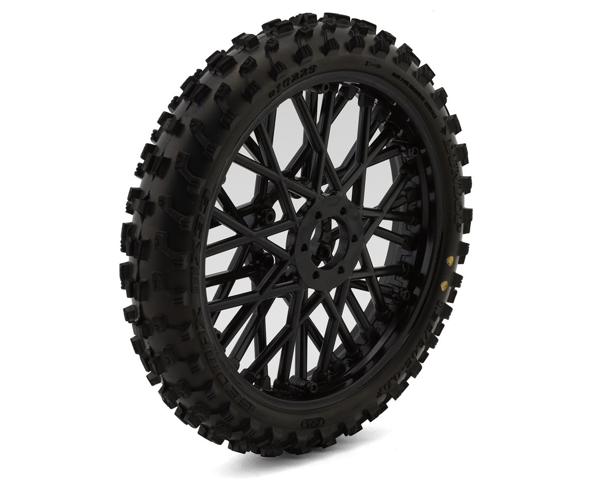 Pro-Line 1/4 Dunlop Geomax MX33 Motocross Pre-Mounted Front Tire (CR4) w/Bullyspoke Wheel
