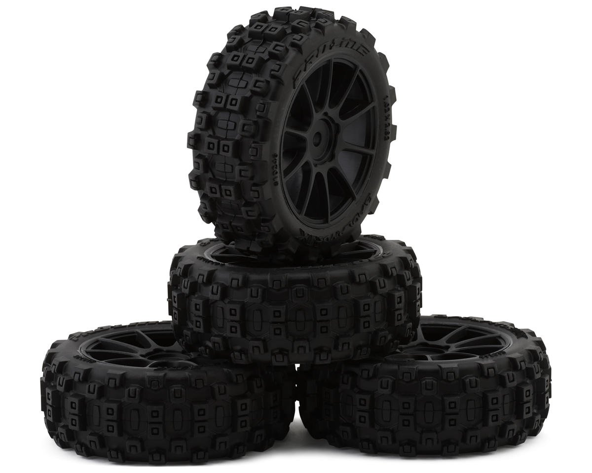 Pro-Line Badlands MX 1.9" Pre-Mounted Buggy Tire w/Mach-10 Wheel (Black) (4) (Typhon Grom) (Medium)