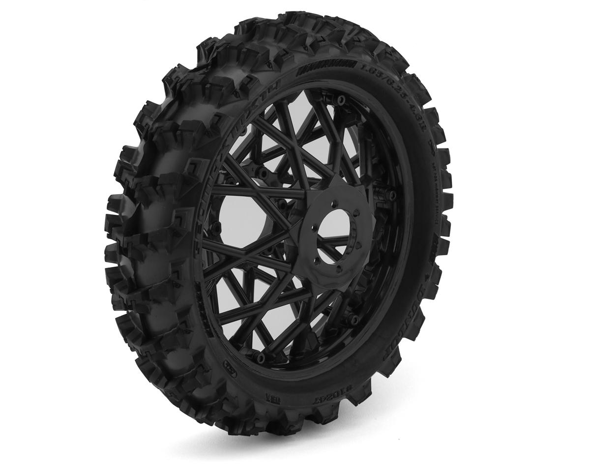 Pro-Line 1/4 Dunlop Geomax MX14 V2 Bead Motocross Pre-Mounted Rear Tire (Black) (1) (CR4) w/Bullyspoke Wheel (CR4)