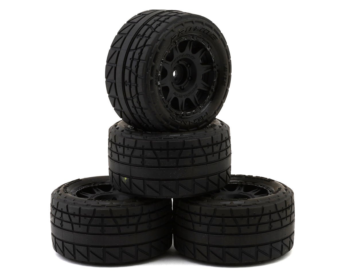 Pro-Line Arrma Granite Grom Menace 1/18 Pre-Mounted MT Street Tires (Black) (4) w/12mm Hex