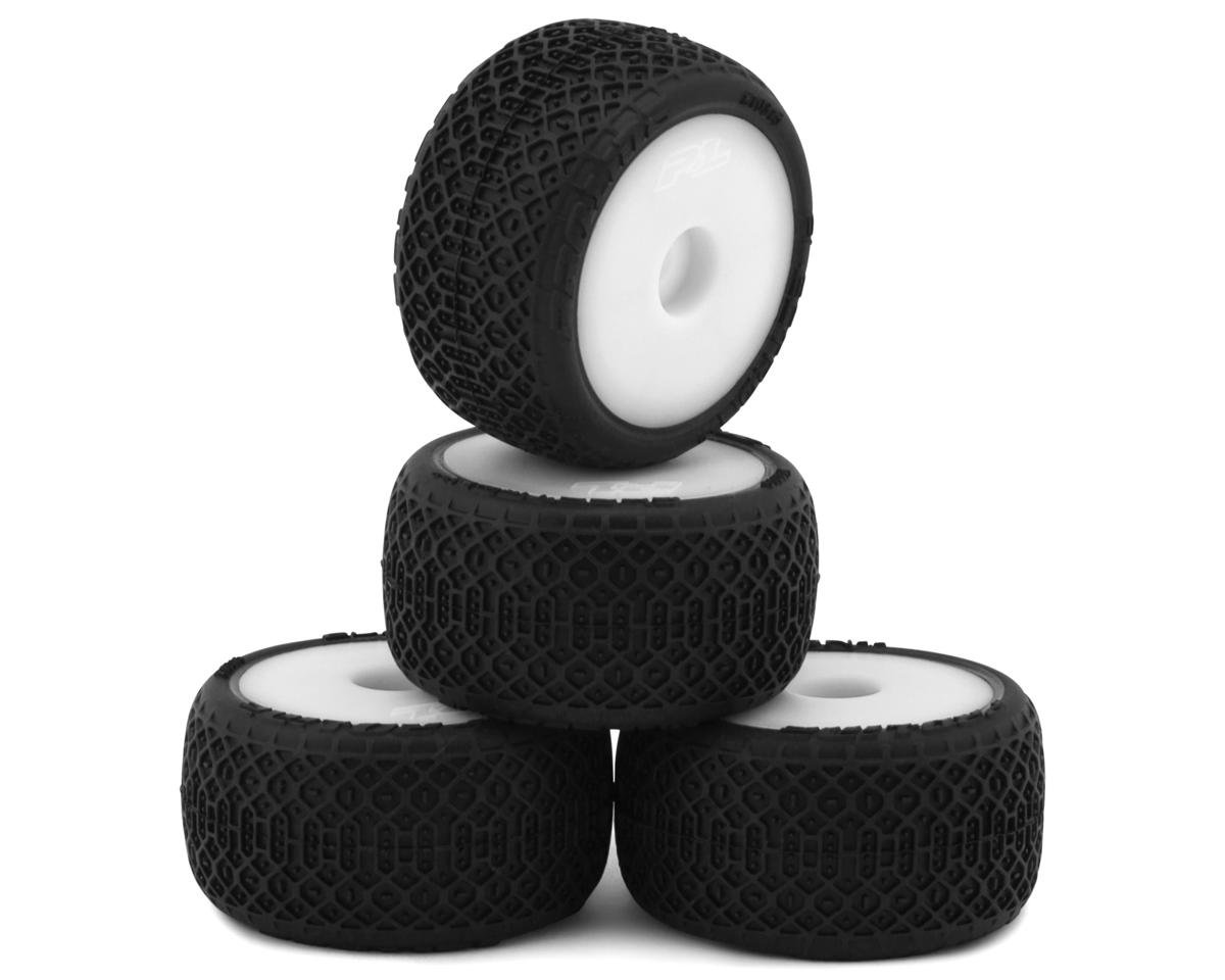 Pro-Line Losi® Micro-T™ Electron 2.0 T Pre-Mounted Buggy Tires (White) (4) (Medium)