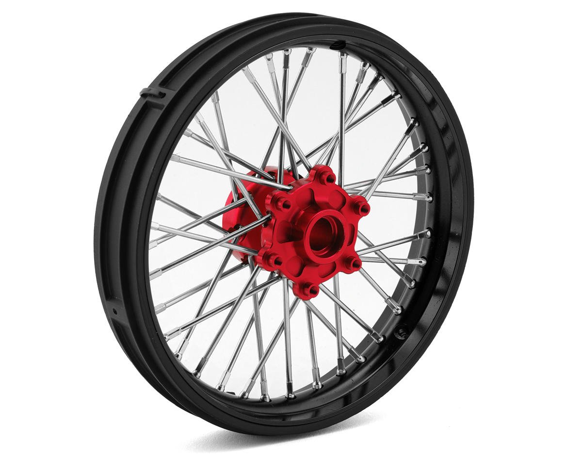 Pro-Line Promoto-MX Pro-Spec Aluminum V2 Bead Pre-Assembled Front Wheel (Black/Red)