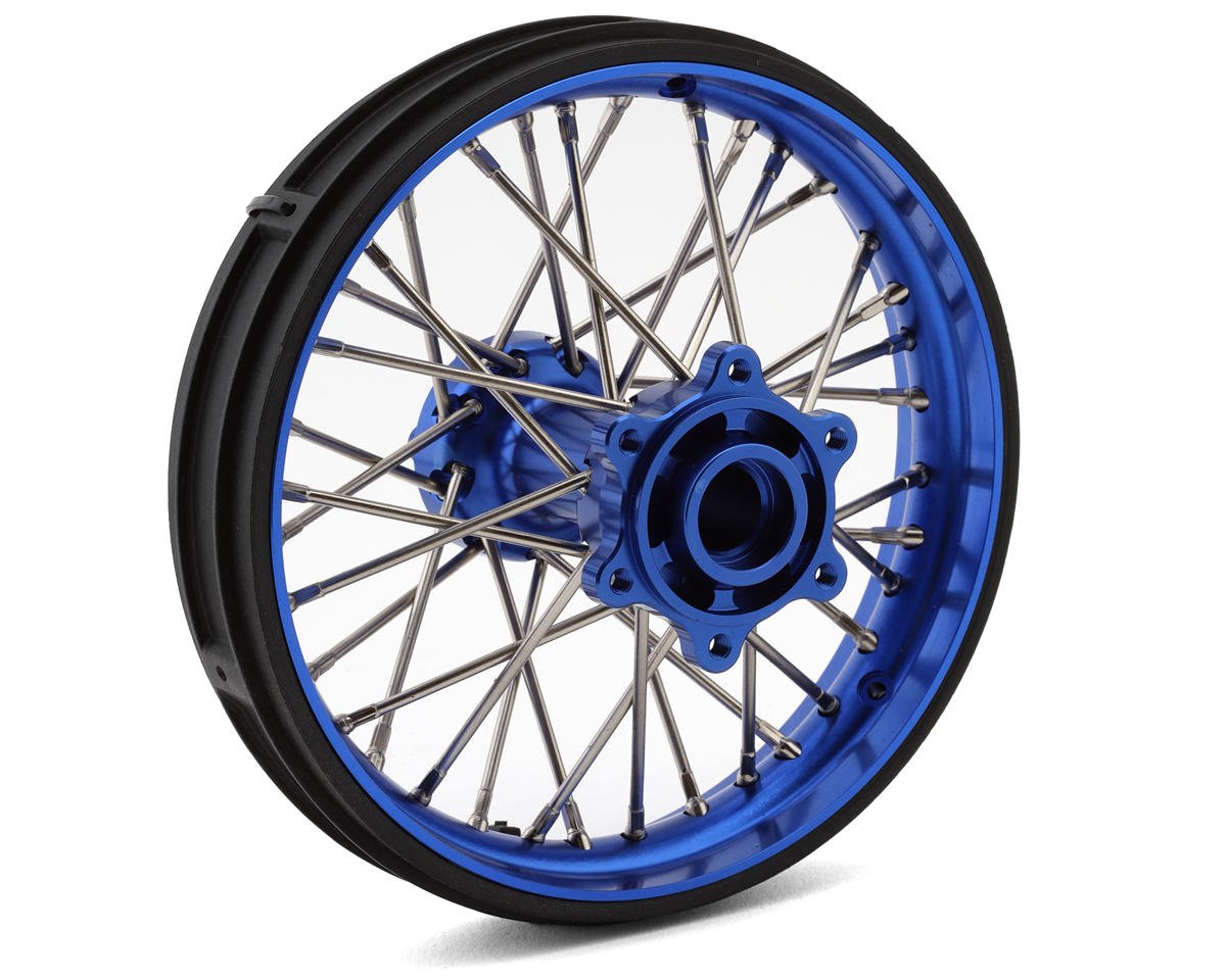 Pro-Line Promoto-MX Pro-Spec Aluminum V2 Bead Pre-Assembled Rear Wheel (Blue/Blue)