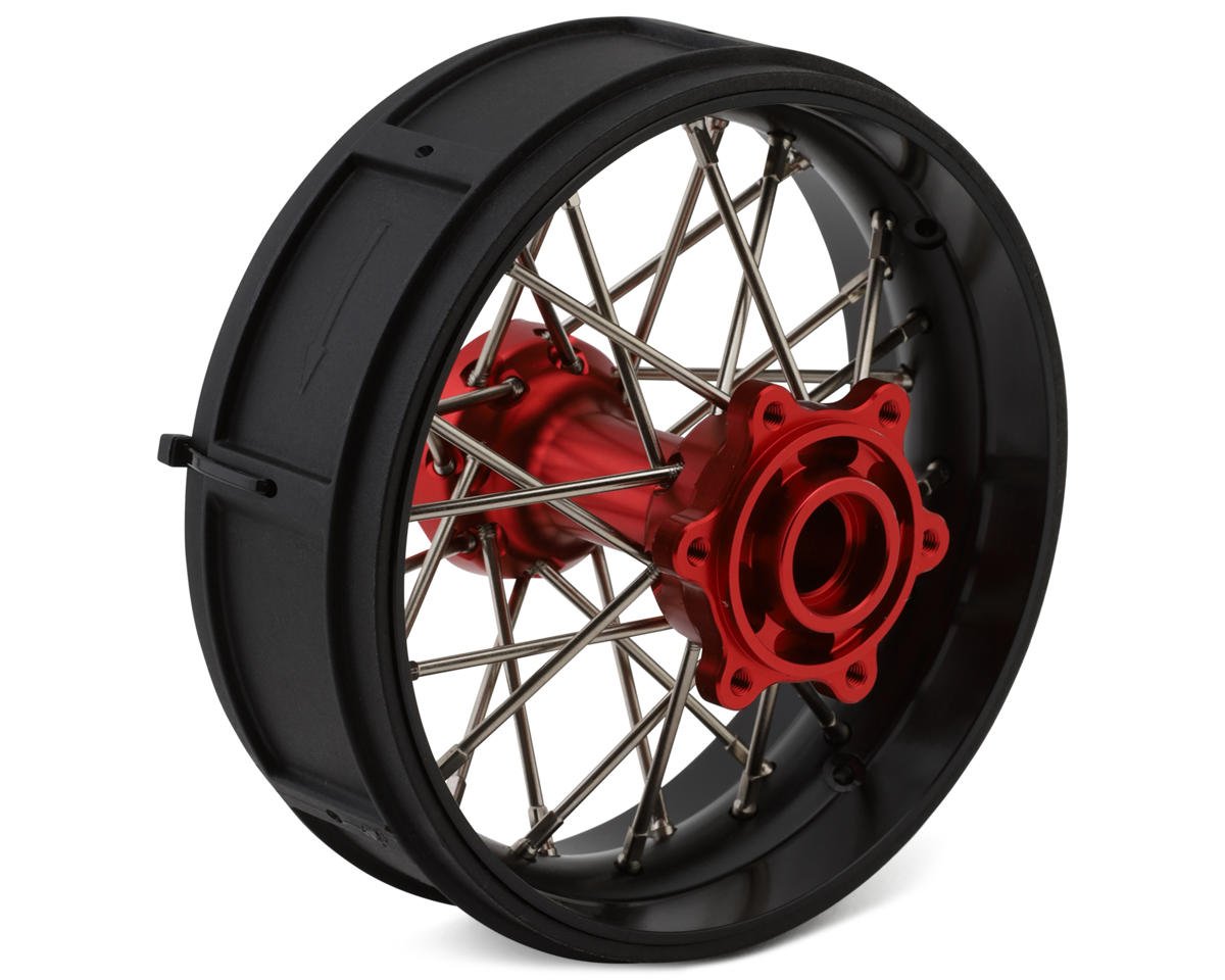 Pro-Line Losi® Promoto SM Pro-Spec Aluminum V2 Bead Rear Wheel (Black/Red)