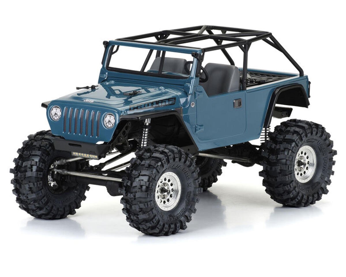 Pro-Line 2004 Jeep LJ 1/10 Rock Crawler Body (Clear) (12.3") w/Molded Cage & Accessories