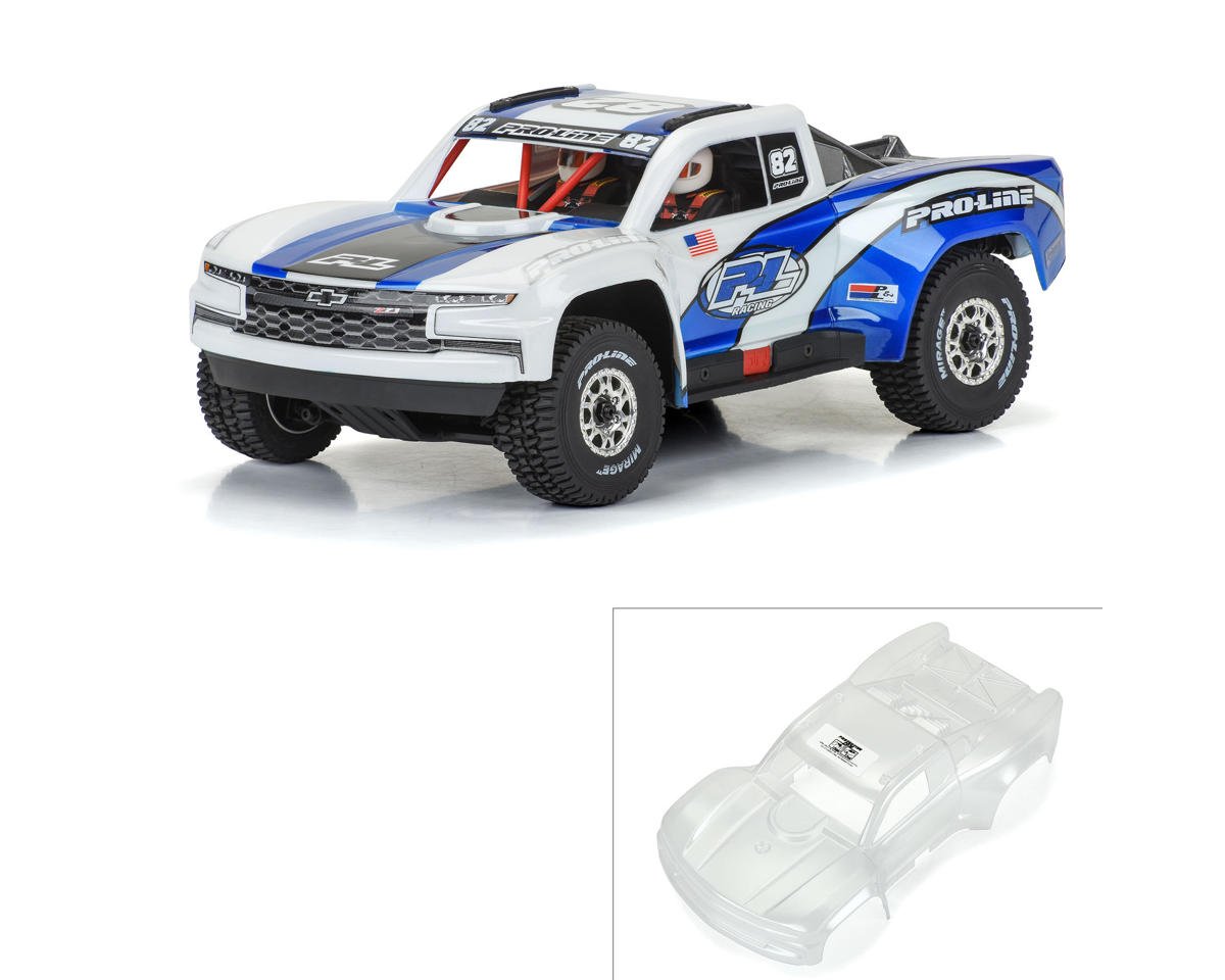 Pro-Line Mojave™ Grom 1/16 2019 Chevy® Silverado™ Trophy Truck Body (Clear) (Pre-Cut)