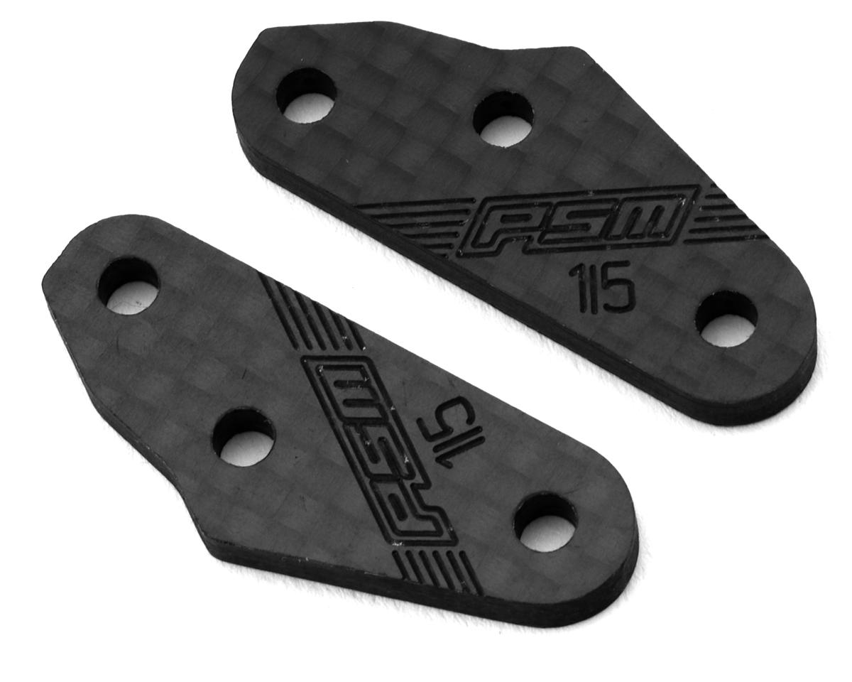 PSM Associated RC8B4/B4.1 Carbon Fiber Steering Block Arms (2) (1.5°) (3.0mm)