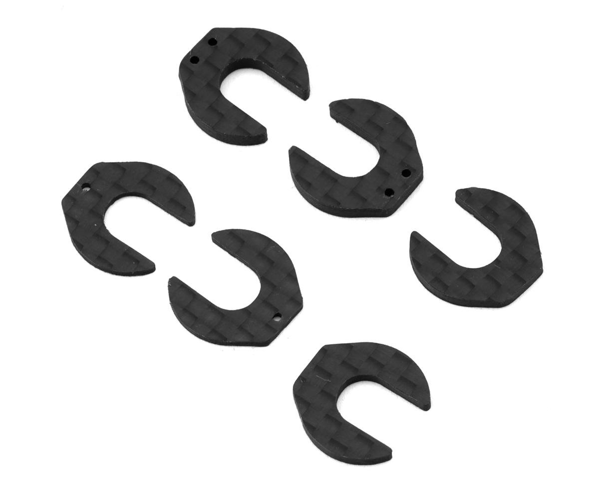 PSM RC8B4 QC Pillow Ball Shims (6) (Carbon) (1.0/1.5/2.0mm)