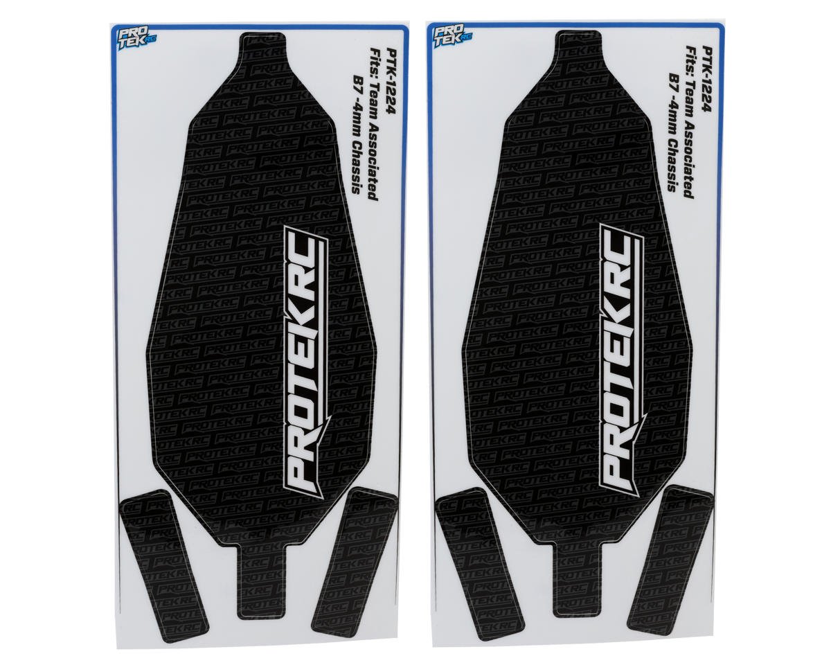ProTek RC Team Associated B7 -4mm Chassis Protectors (2) (Black)