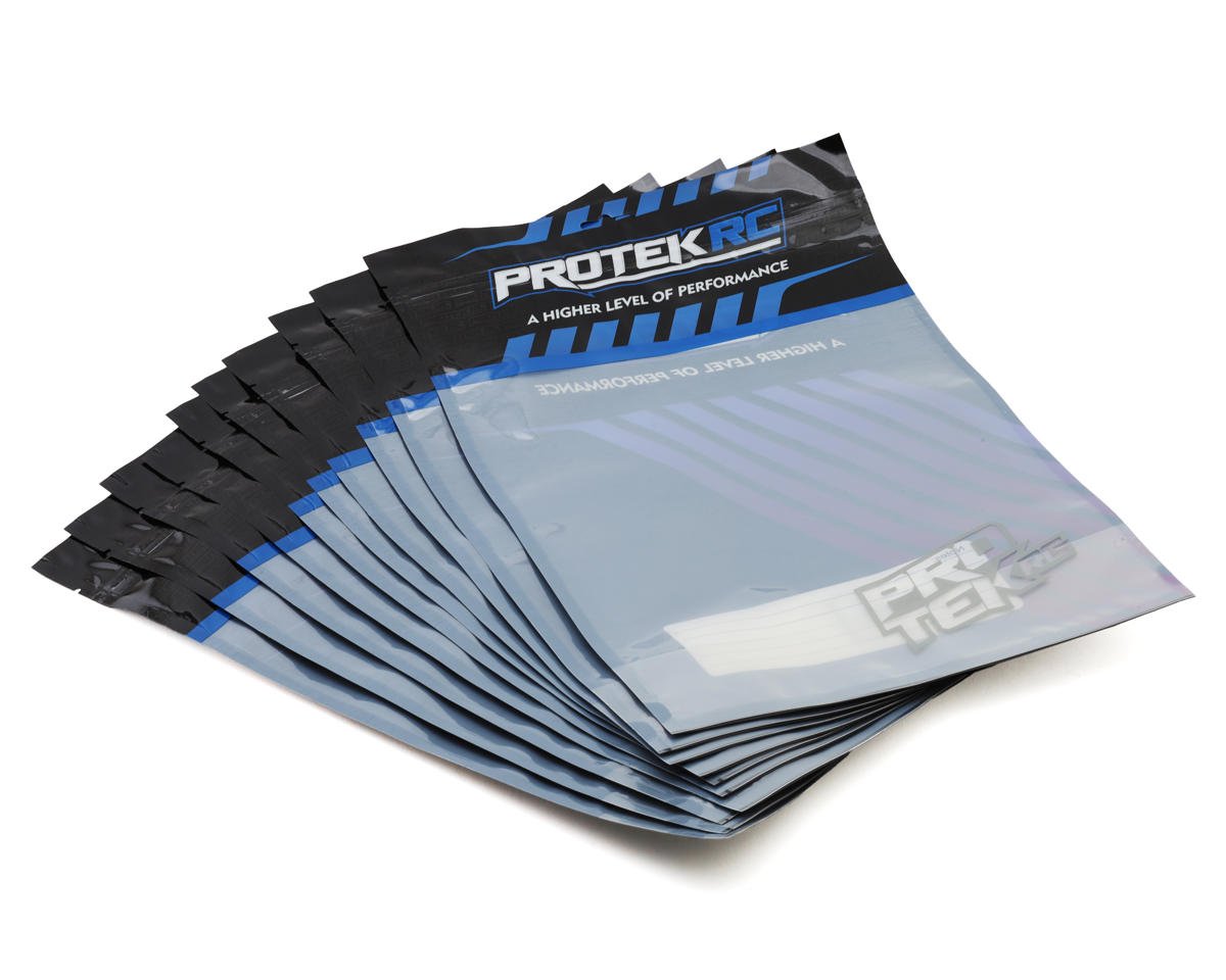 ProTek RC Resealable 1/8 Truggy Tire Storage Bags (10) (42x29.21cm)